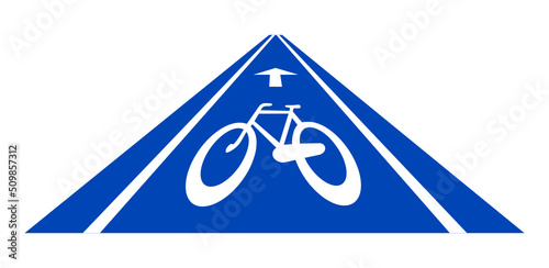 piste cyclable bleue