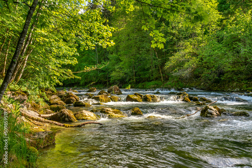 Wilde Felskaskaden an der Mangfall