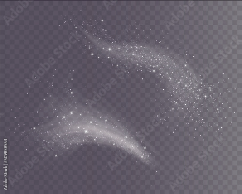 Cold winter wind texture. Holiday vector blizzard. Christmas effect of a cold blizzard. Vector PNG.	