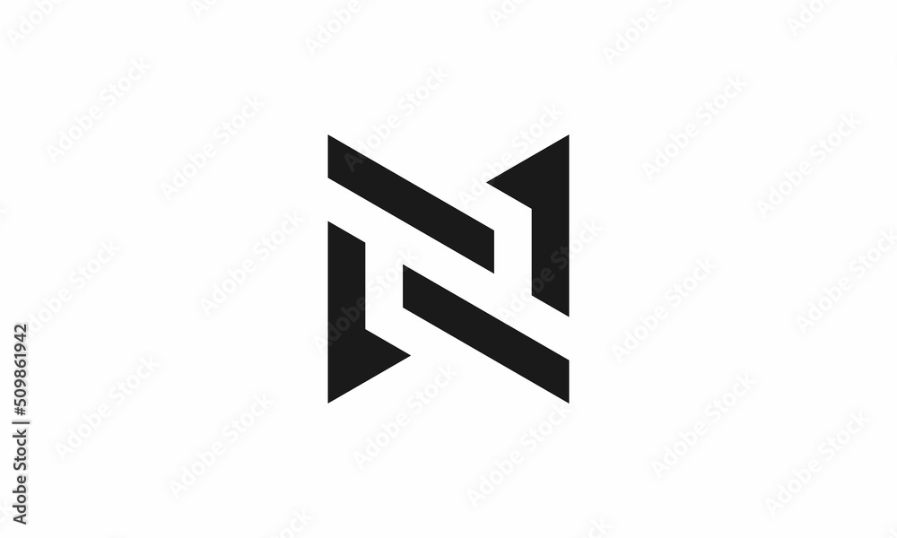 letter N initial logo abstract design letter N initial logo abstract design