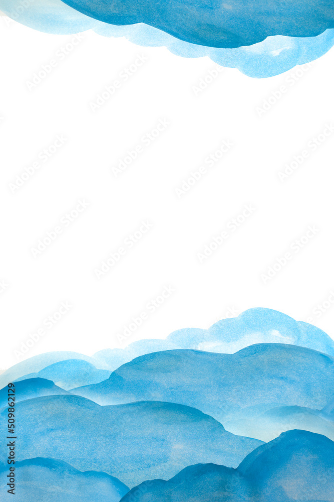 Blue abstract watercolor texture background with text space Blue abstract watercolor texture background with text space