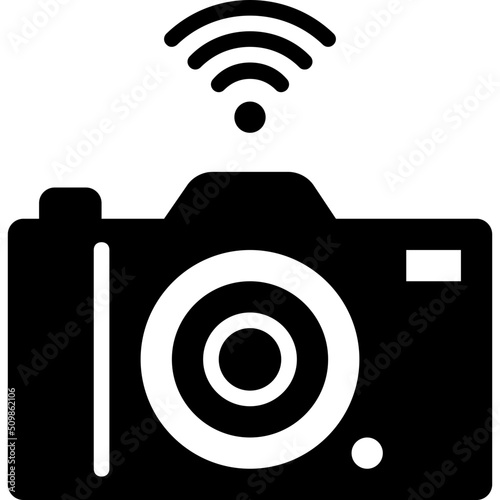 camera smart home glyph icon