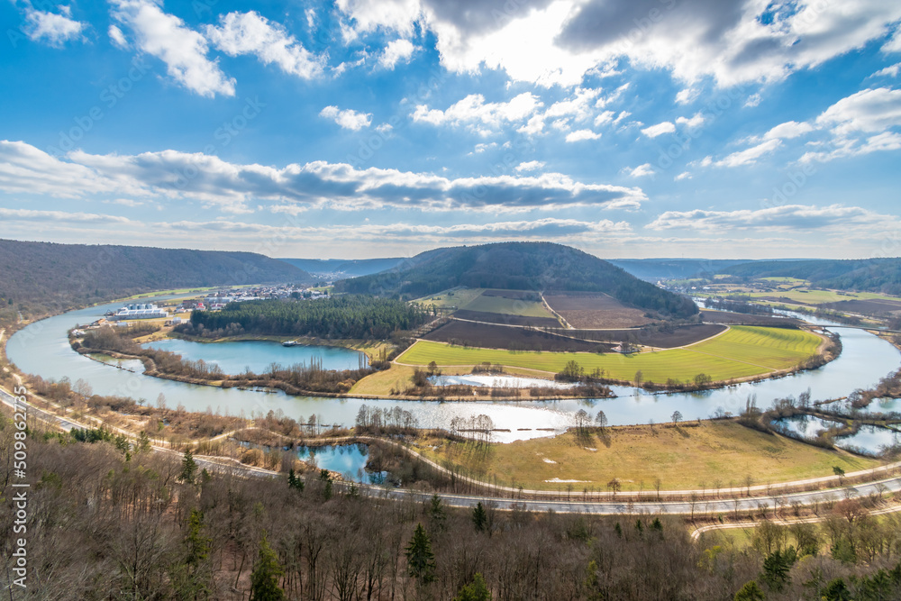 Fototapeta premium Altmühl-Schleife bei Riedenburg