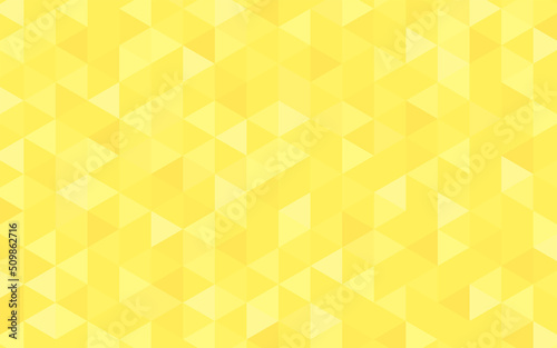 Stampa su tela 黄色の三角形の幾何学模様背景
