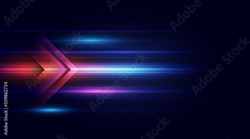 Modern abstract arrows moving at high speed.Technology movement. Colourful dynamic motion. Technology movement pattern for banner or poster design background concept.