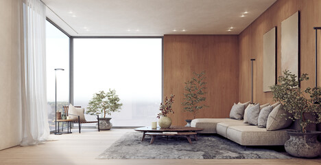 modern living room interior.