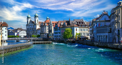 Most beautiful and romantic town and tourist destination in Switzerland - Luzerne.