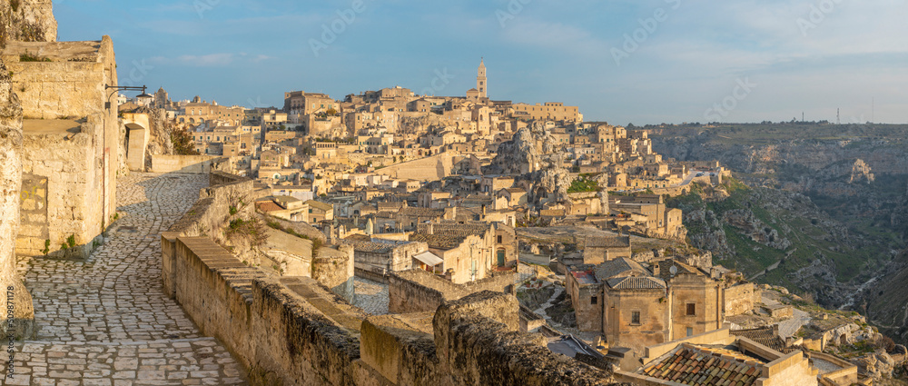 Matera - The cityscape  in the morning light