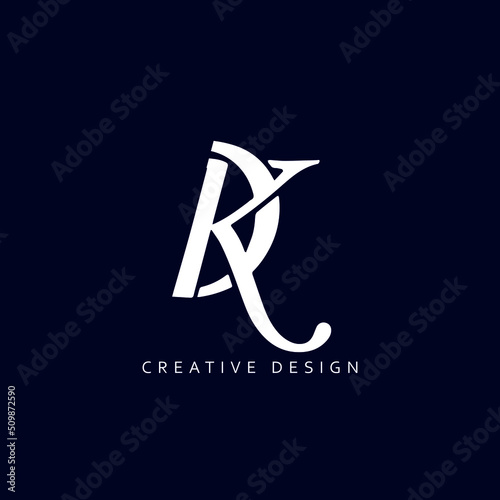 DK Logo Design, Creative Professional Trendy Letter DK Monogram in Black and White Color