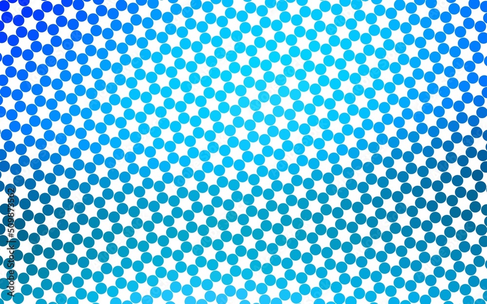 Light BLUE vector background with bubbles.