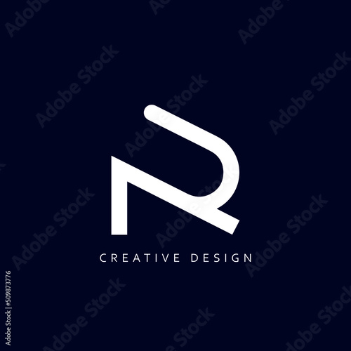 R AR Logo Design, Creative Professional Trendy Letter RA R Monogram in Black and White Color