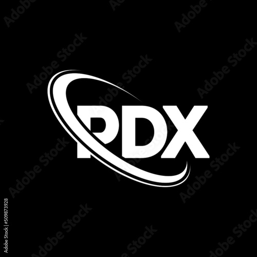 Confuso Estoy orgulloso muestra PDX logo. PDX letter. PDX letter logo design. Initials PDX logo linked with  circle and uppercase monogram logo. PDX typography for technology, business  and real estate brand. vector de Stock | Adobe