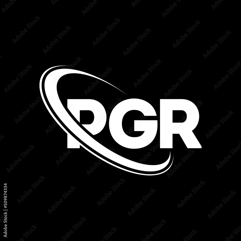PGR logo. PGR letter. PGR letter logo design. Initials PGR logo linked