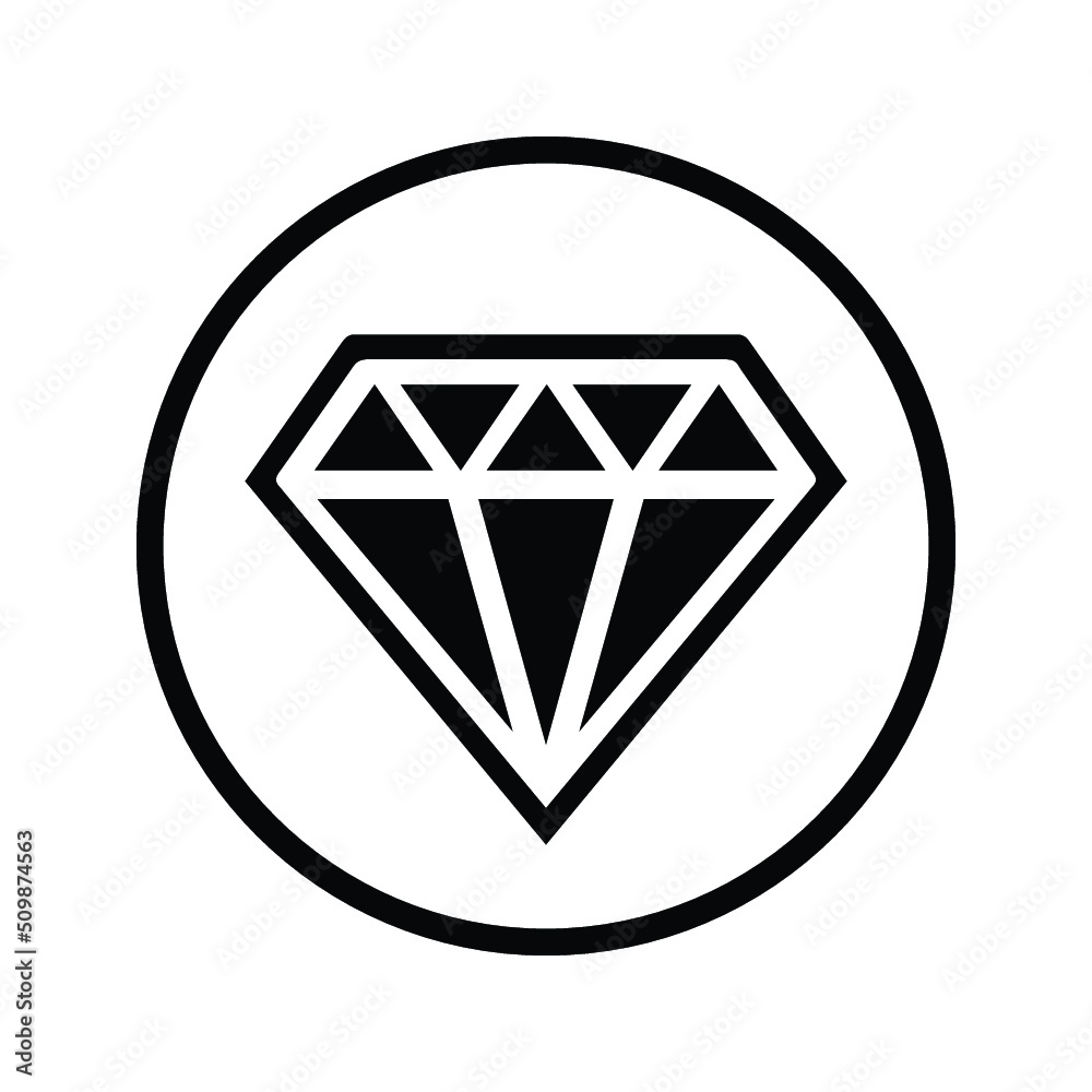 Diamond, best, quality, work icon. Black vector illustration. Diamond, best, quality, work icon. Black vector illustration.