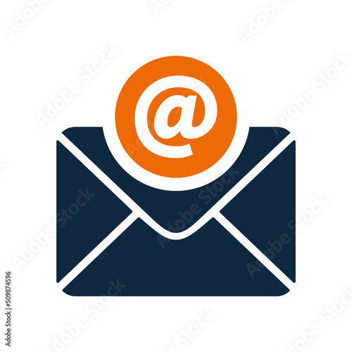 Email, mail icon. Simple vector illustration isolated on a white background.