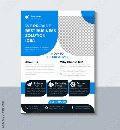 Modern Corporate Flyer Design, Business flyer Template, Company, Brochure Design, Marketing, Cover, Annual Report, Poster, layout