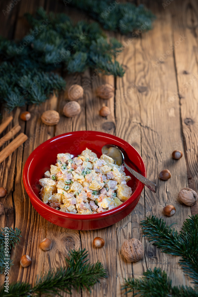 Traditional Czech Christmas potato salad Traditional Czech Christmas potato salad