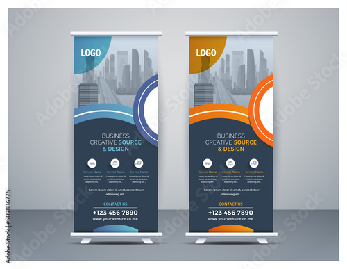 Professional, Clean and Modern Corporate Business Roll up Banner Template Set