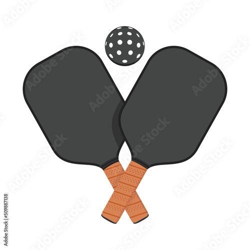 Pickleball Vector, Pickleball Icon, Pickleball Paddle, Tennis Paddle, Vector Illustration Background