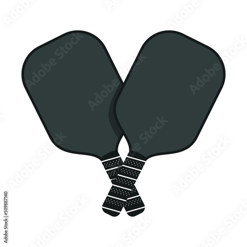 Pickleball Vector, Pickleball Icon, Pickleball Paddle, Tennis Paddle, Vector Illustration Background