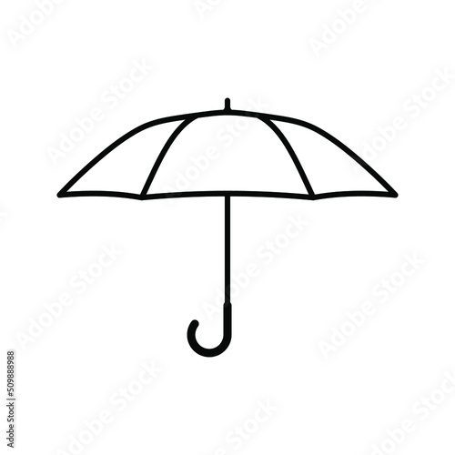 Umbrella icon. Rainy weather sign. vector illustration