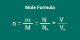 number of moles formula in chemistry