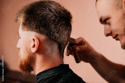 Haircut training at the barbershop