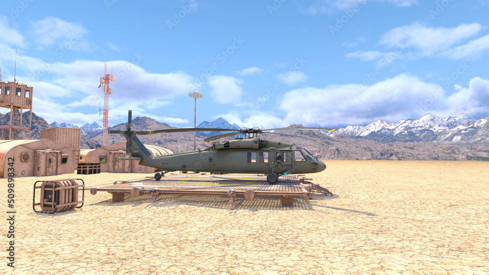 Fototapeta premium 軍事キャンプ
