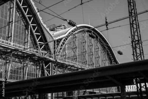 Frankfurt Hauptbahnhof Schwarzweiss