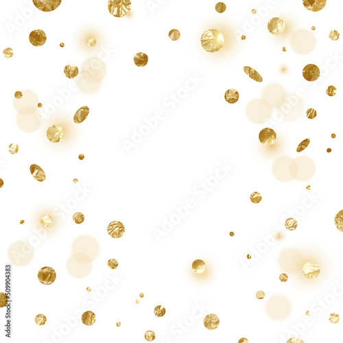 Falling Gold Confetti