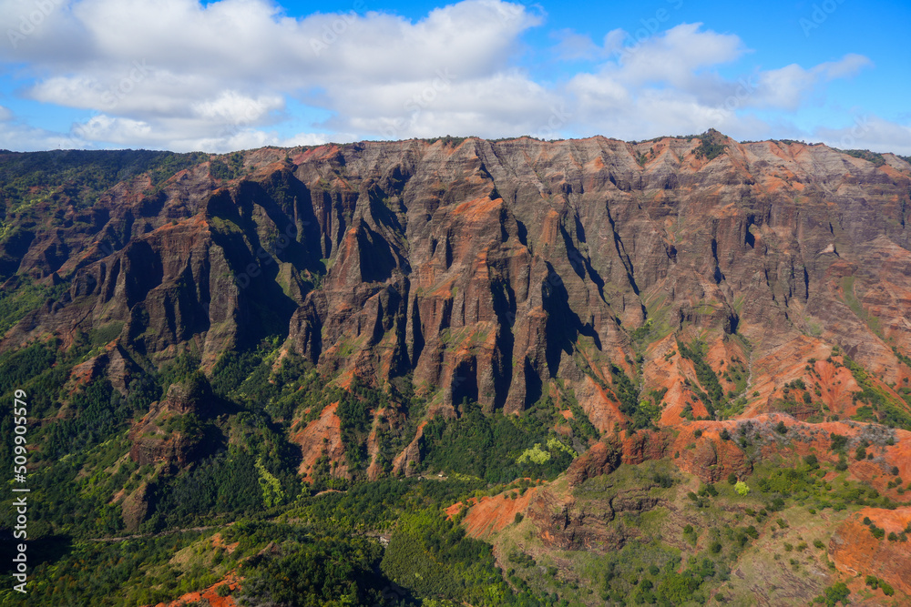 Obraz premium Aerial view of Waimea Canyon 