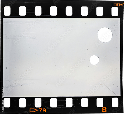 Quadro su tela damaged 35mm dia slide texture isolated