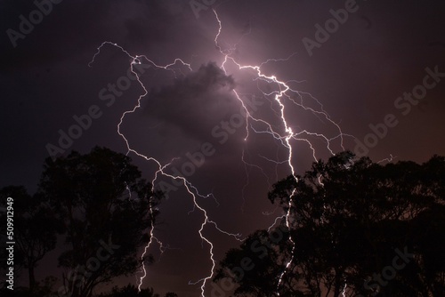 one ligntning of a big storm has been taken at Stanthorpe Queensland
