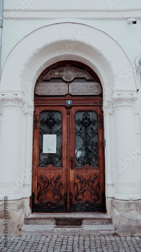 old wooden door