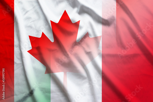 Canada and Italy official flag transborder contract ITA CMR