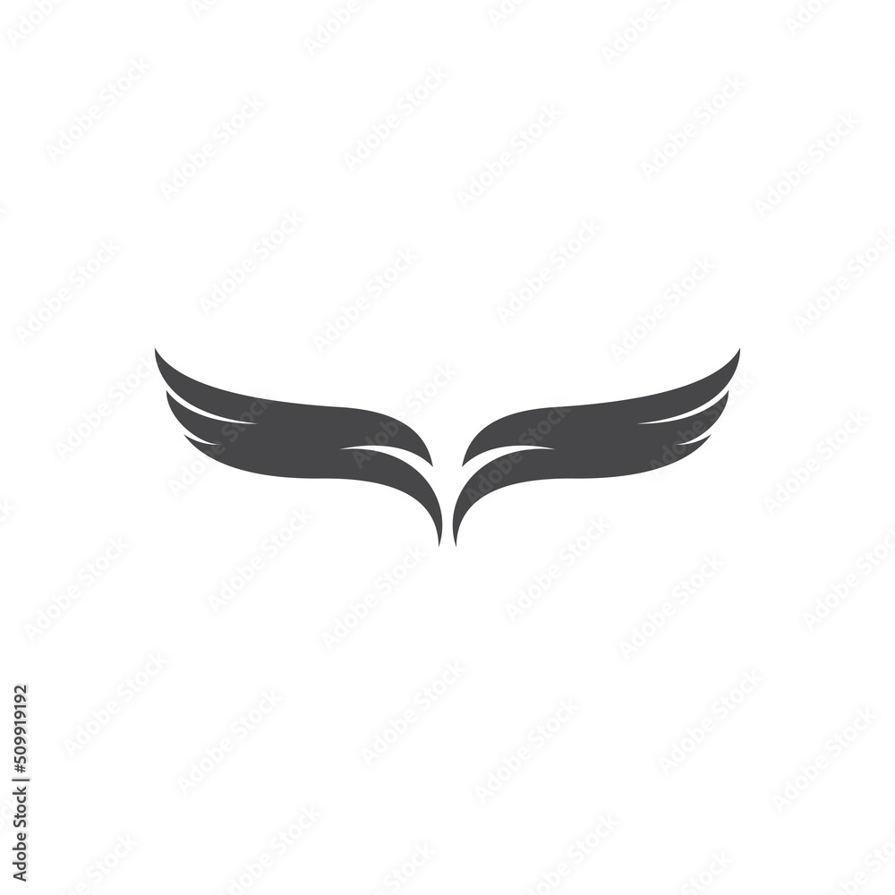 wing logo template vector icon illustration