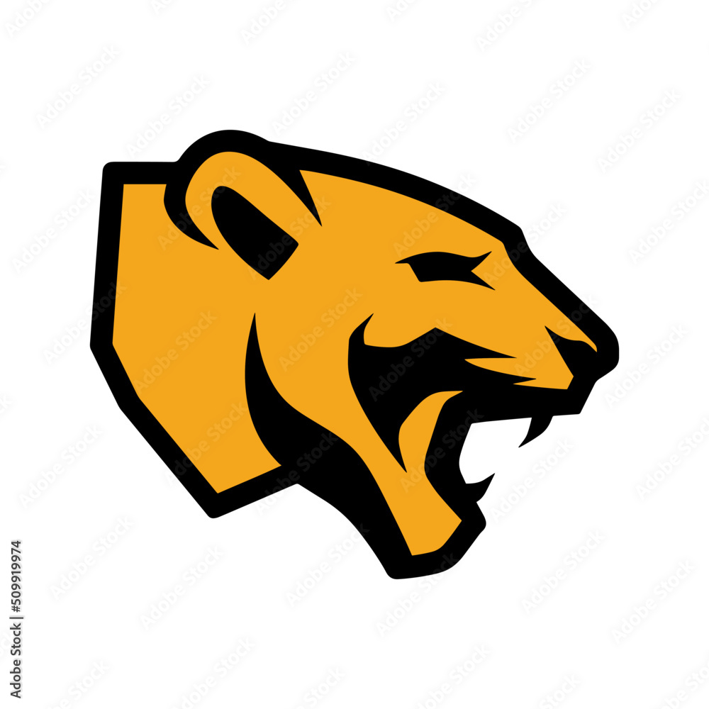 Panther design, Panther logo design, panther, Cougar. Stock Vector ...