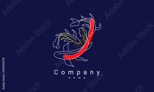 koi fish logo