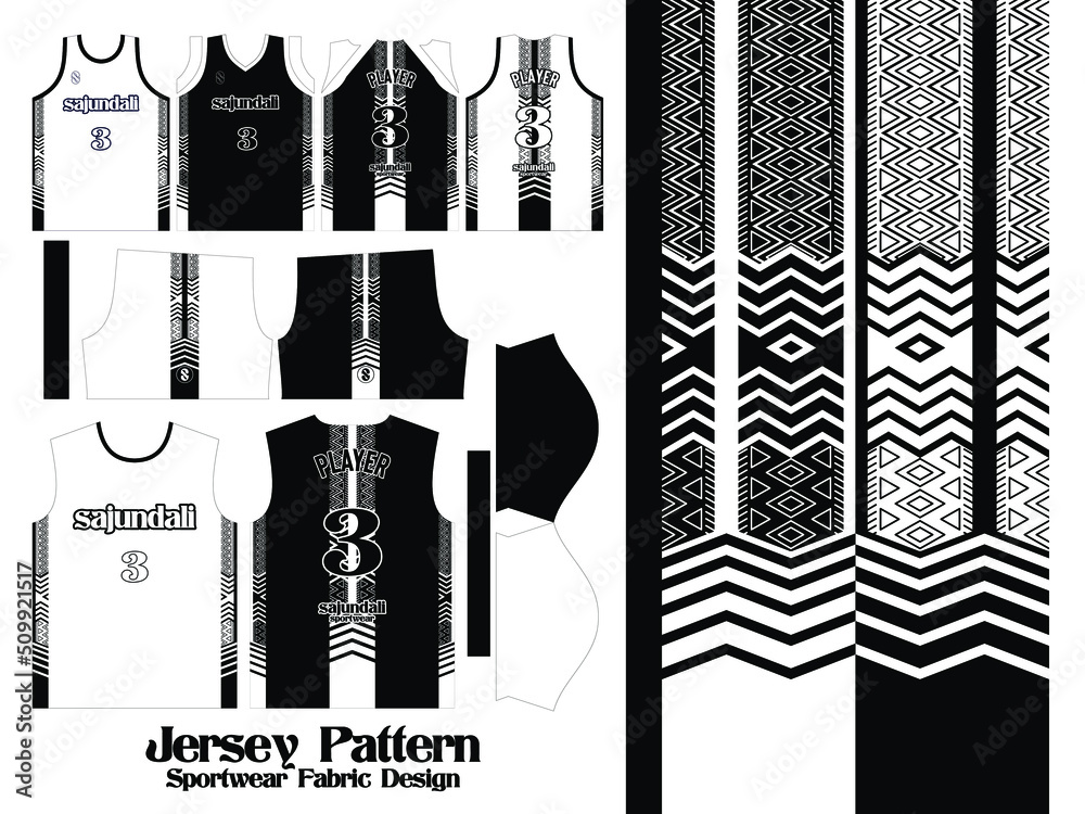 Sports pattern sublimation jersey design Vector Image
