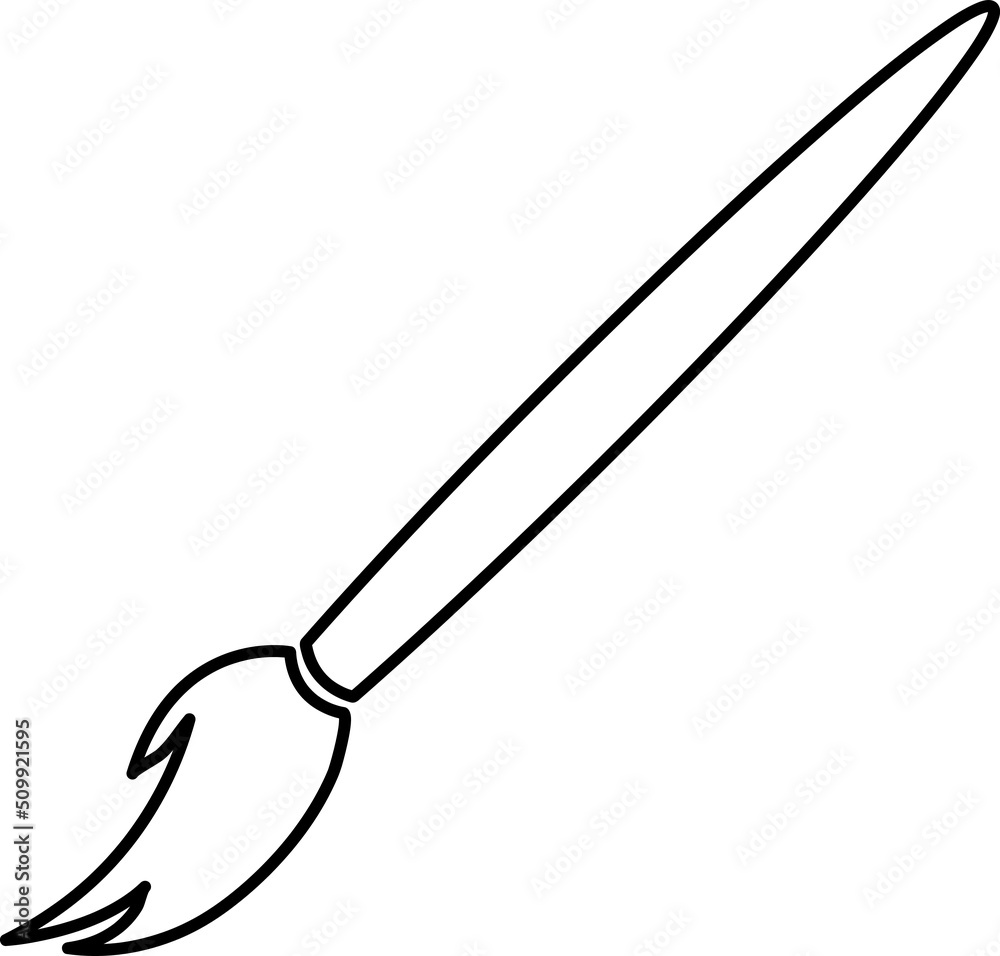 Paint brush vector illustration on white backgroud..eps Paint brush vector illustration on white backgroud..eps