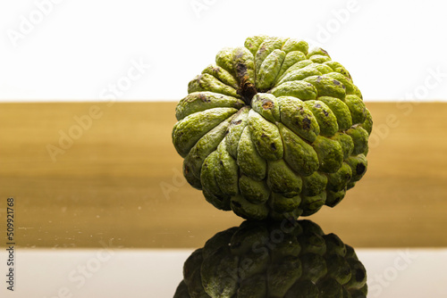 Brazilian typical fruit ata or pinha or fruta-pinha or fruta-do-conde: Annona squamosa