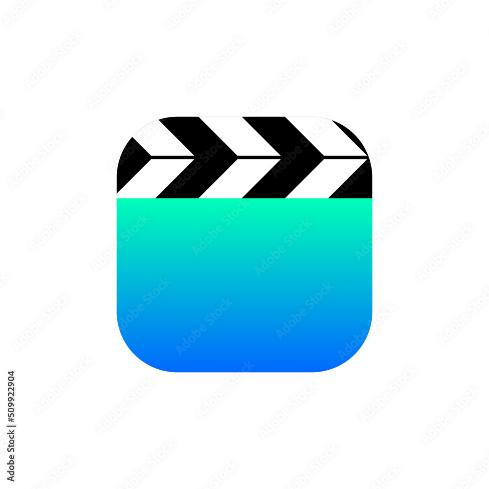 Simple and modern video or video album icon