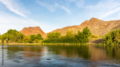 Landscape photograph of the Salt River in Arizona