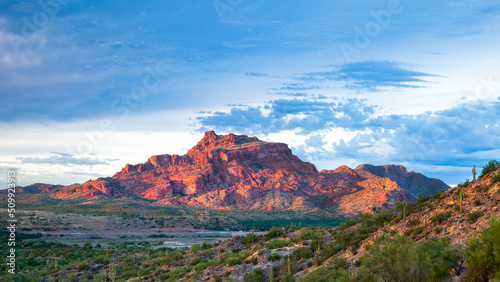 Landscape photograph of Red Mountain in Arizona.  © Christopher