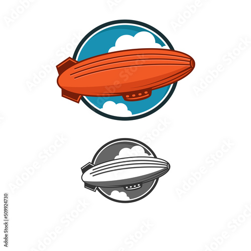 sky zeppelin illustration