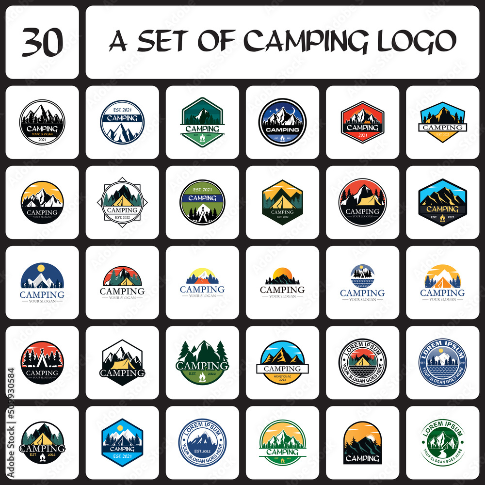 Camping Logo , Adventure Logo Vector
