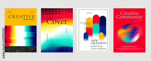 Fluid gradient background vector. Futuristic style posters with colorful organic shapes, liquid shape, vibrant color. Modern gradient wallpaper design for social media, idol poster, banner, flyer.