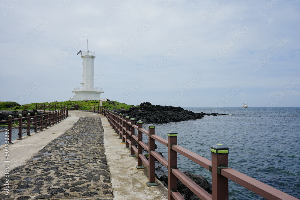 walkway to lighthouse