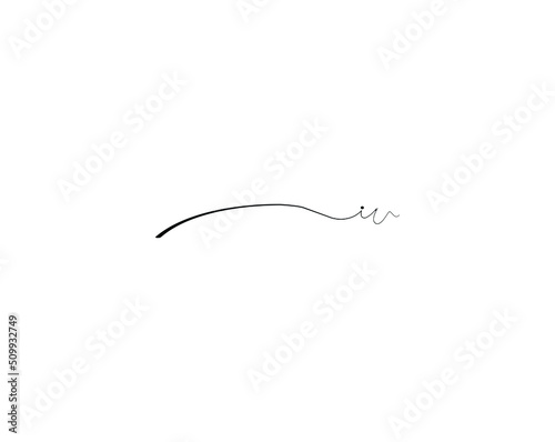 ic initial handwriting logo vector