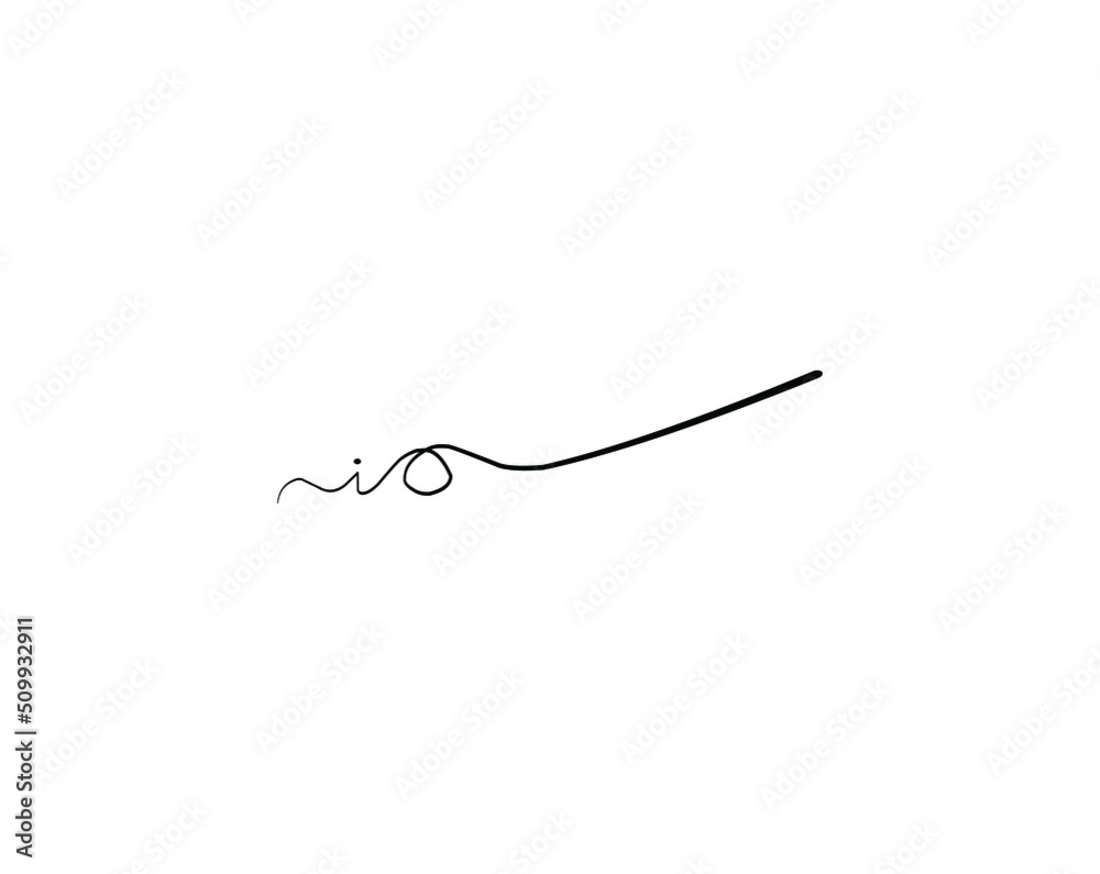 io initial handwriting logo vector io initial handwriting logo vector